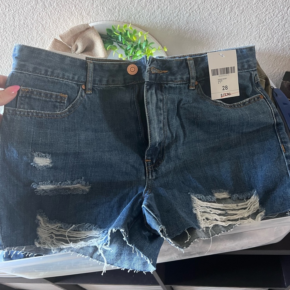 Denim shorts